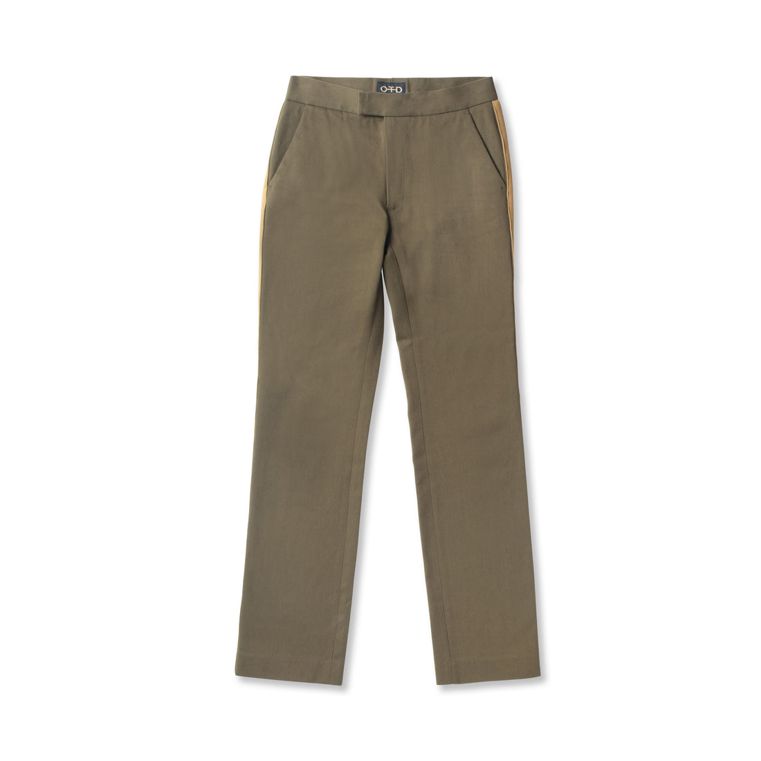 Tuxedo Pant With Side Tape Detail (Dark Olive)
