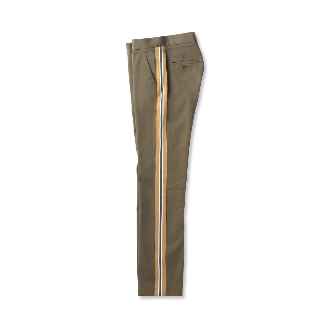 Tuxedo Pant With Side Tape Detail (Dark Olive)