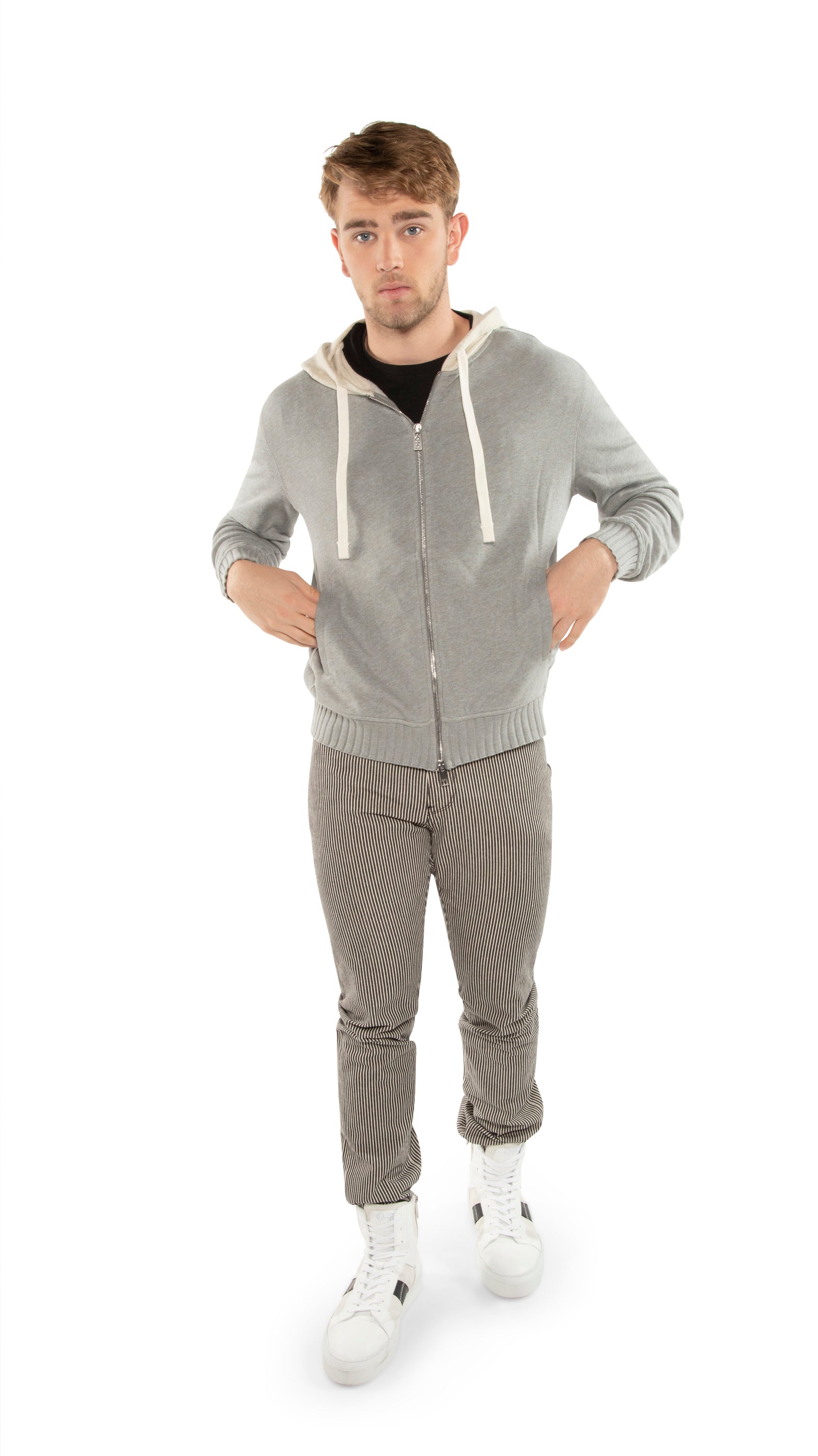 【ARCHIVE BOLD】NET KNIT HOOD ZIP-UP NET KNIT HOOD ZIP-UP (BLACK) - ARCHIVE BOLD 아카이브 볼드
