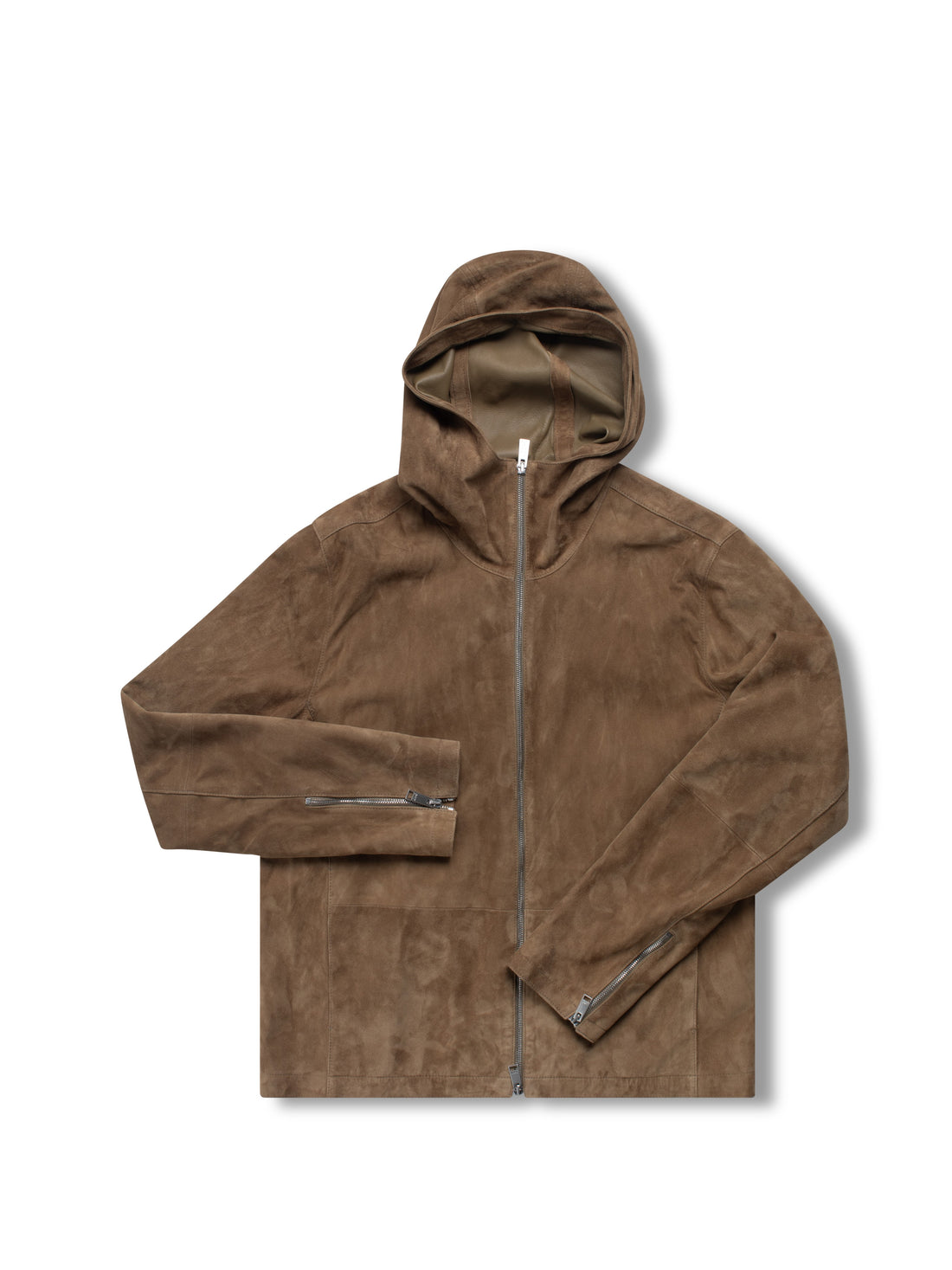 Hooded Suede Jacket