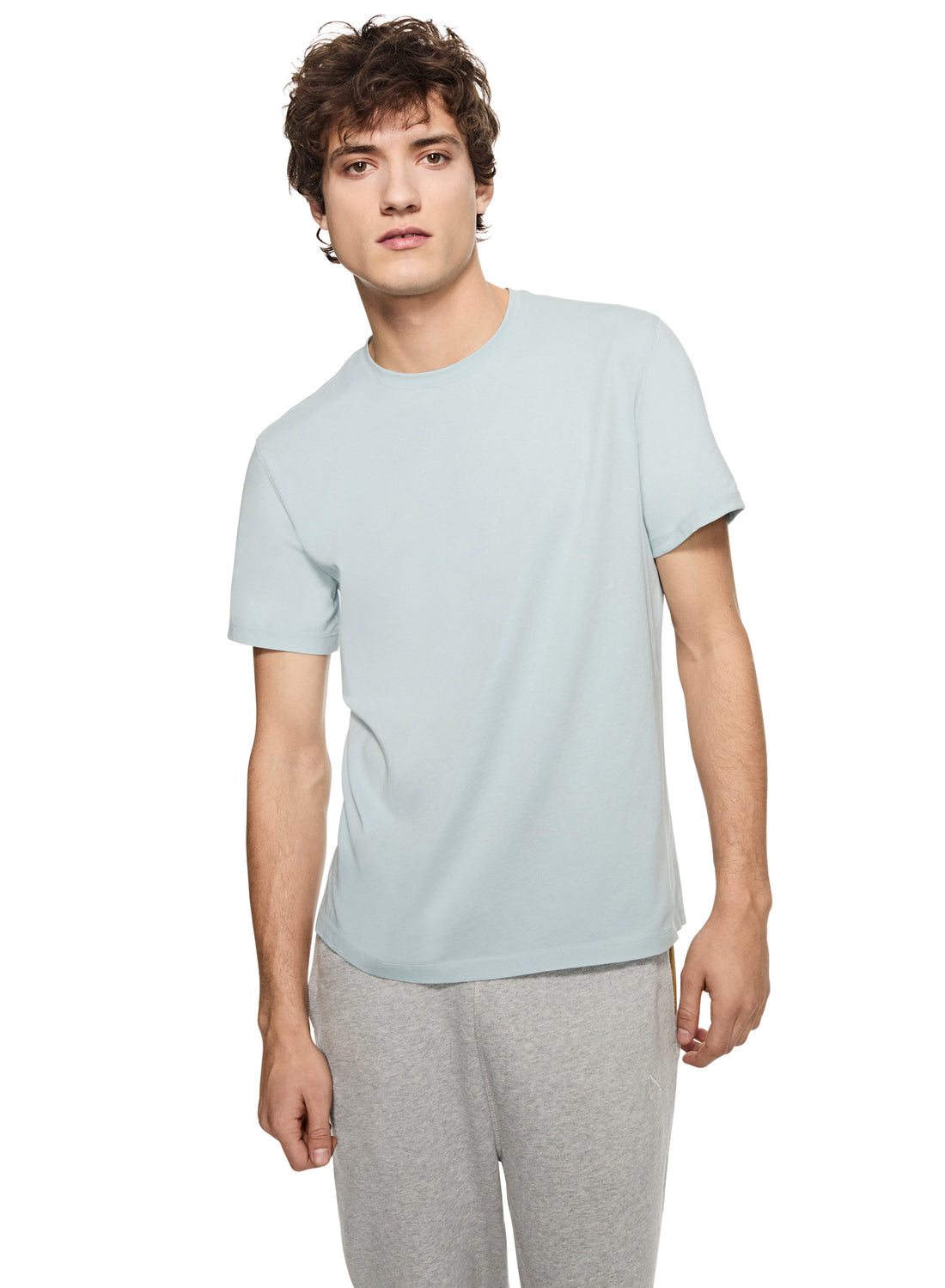 Compact Jersey Crewneck Tee (Blue)