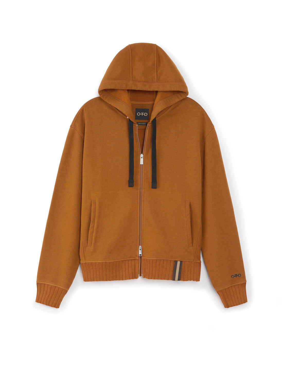 Brushed French Terry Zipped Hoodie - Front #2