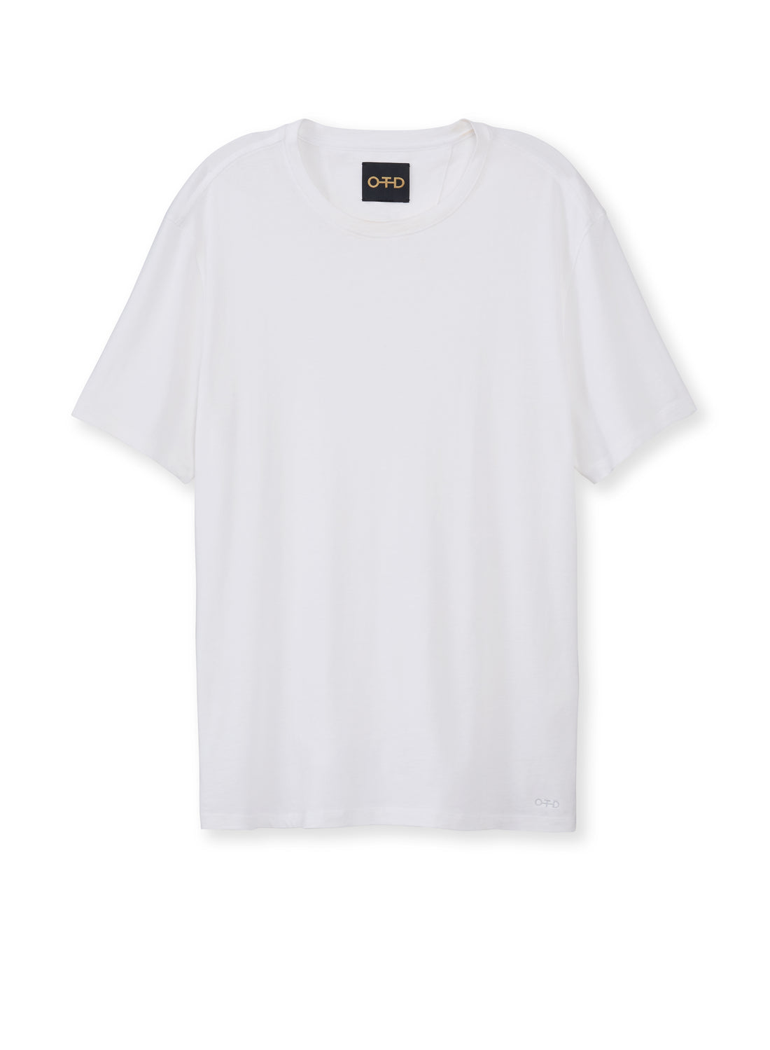 Men's White Cotton-Jersey Tee