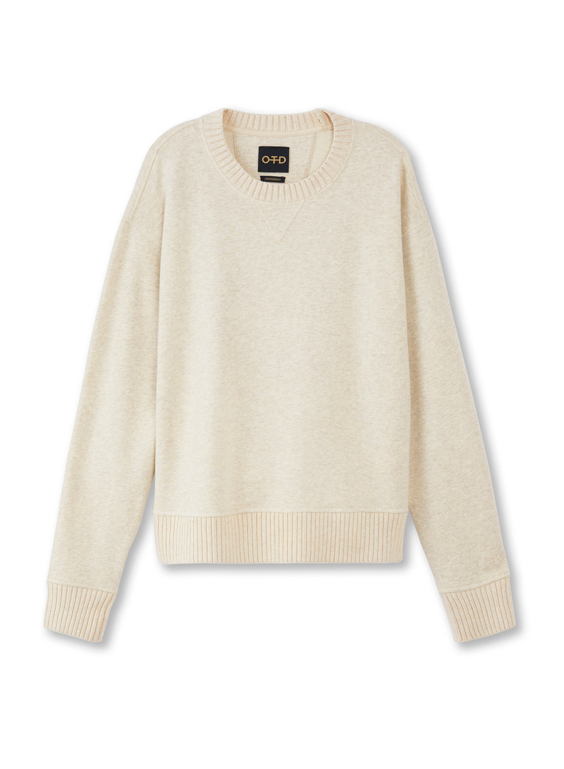Front of Men's Charcoal Heather French Terry Sweatshirt - Image #2