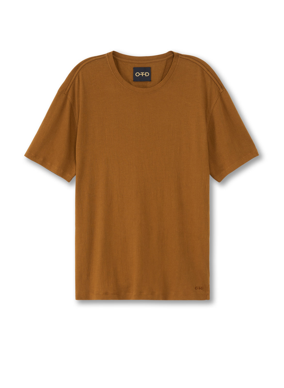 Front of Men's Dark Olive Crewneck Knit Tee