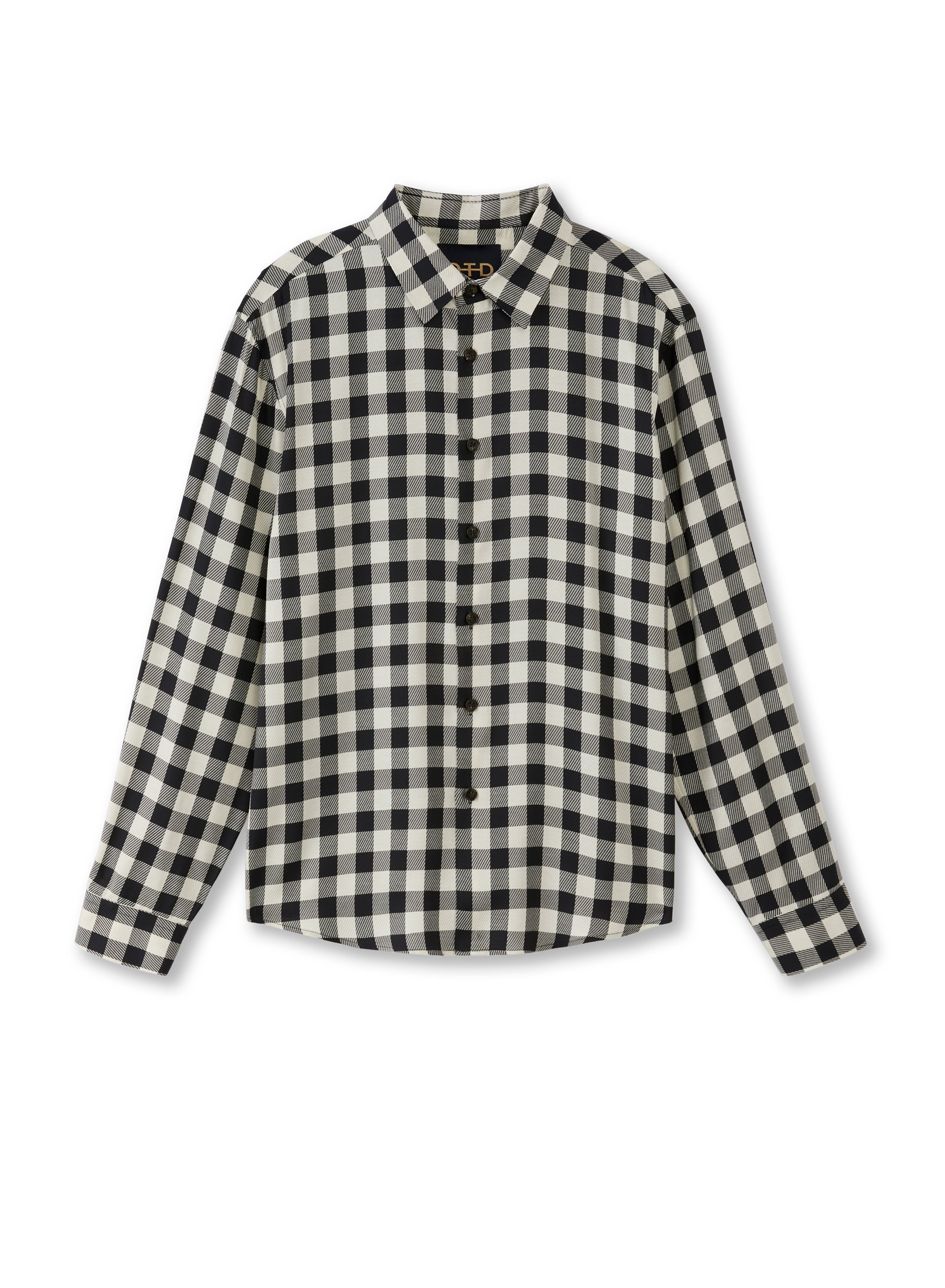 Men's Check Shirt in Navy Multi | Men's Button Down Shirts - OTD