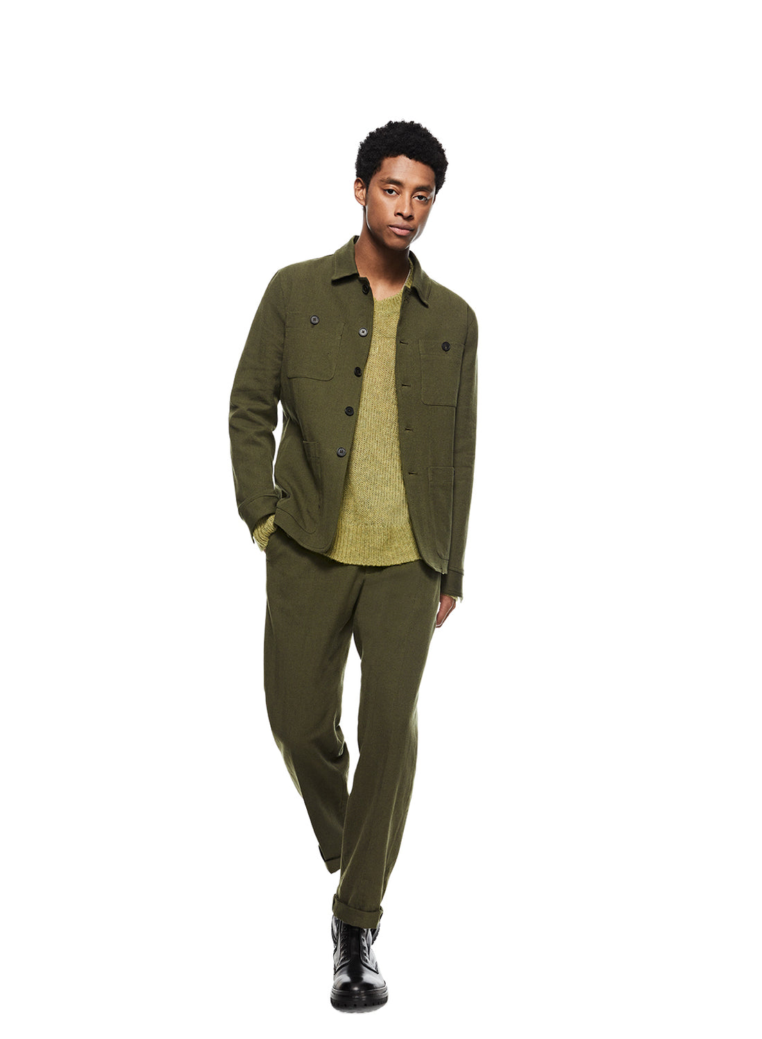 Front of Men's Patch Pocket Task Jacket