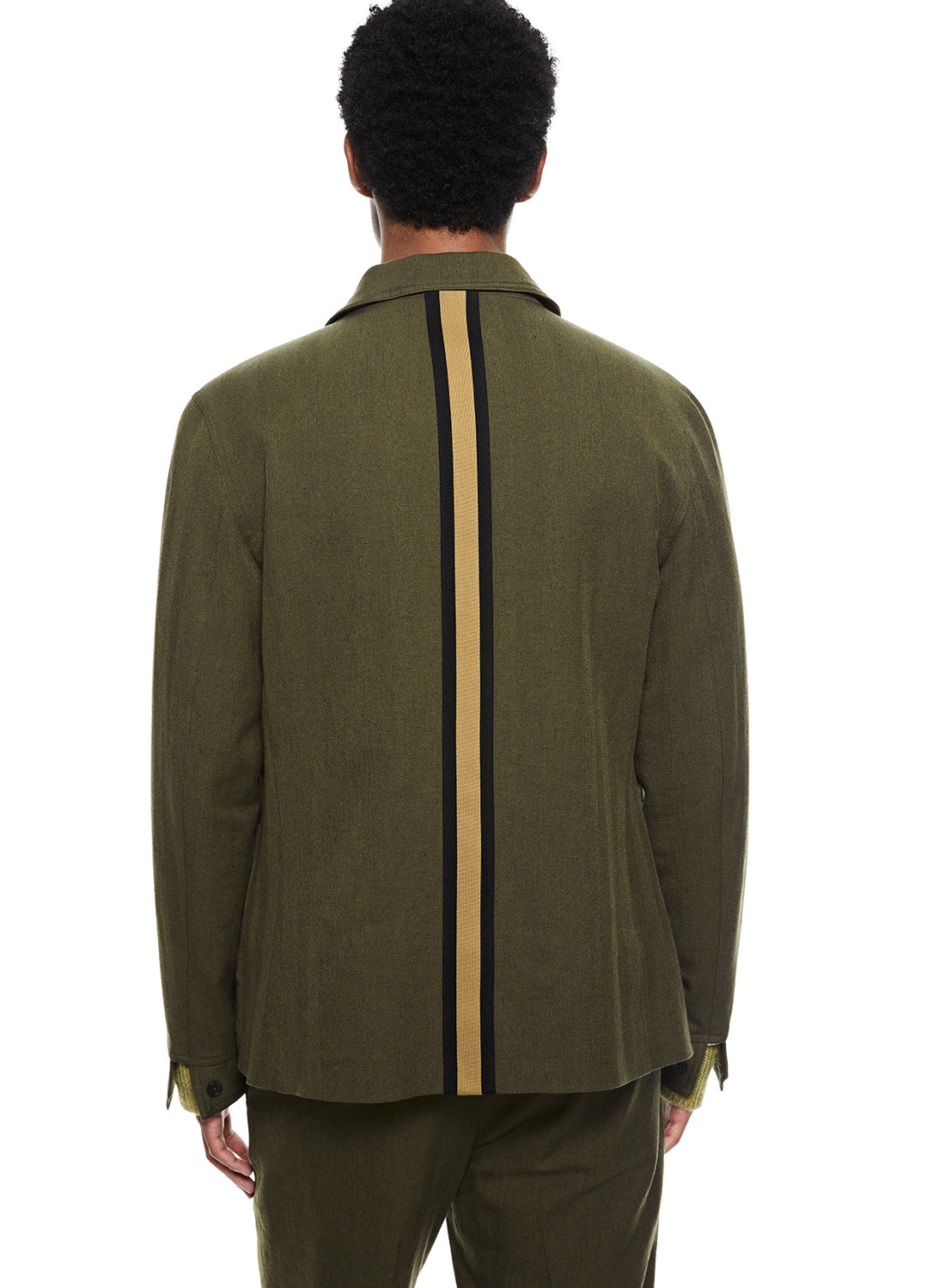 Back of Men's Patch Pocket Task Jacket