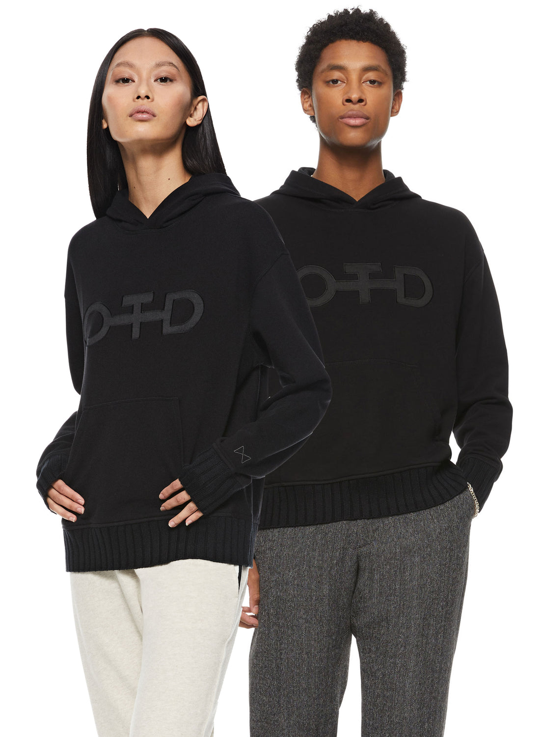 Black Graphic OTD Hoodie for Men & Women