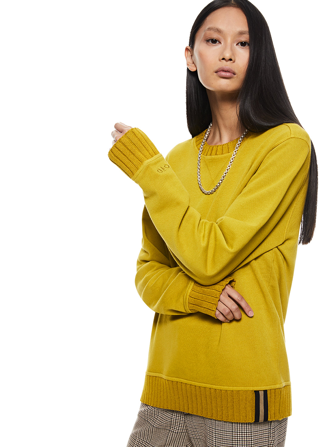 Front of Green Envy Signature Crewneck Sweatshirt