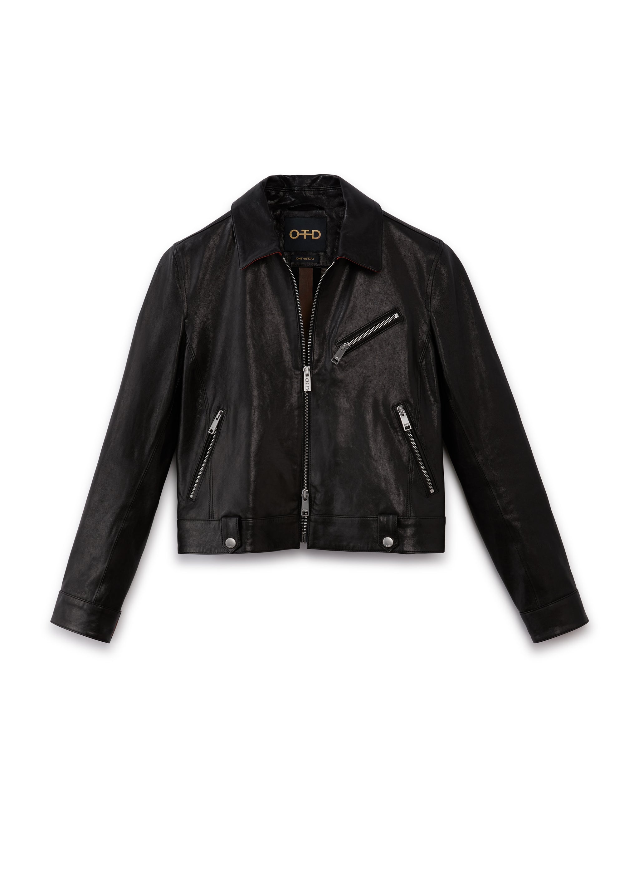 Women's Leather Rider Jacket in Black | Women's Jackets - On This Day ...