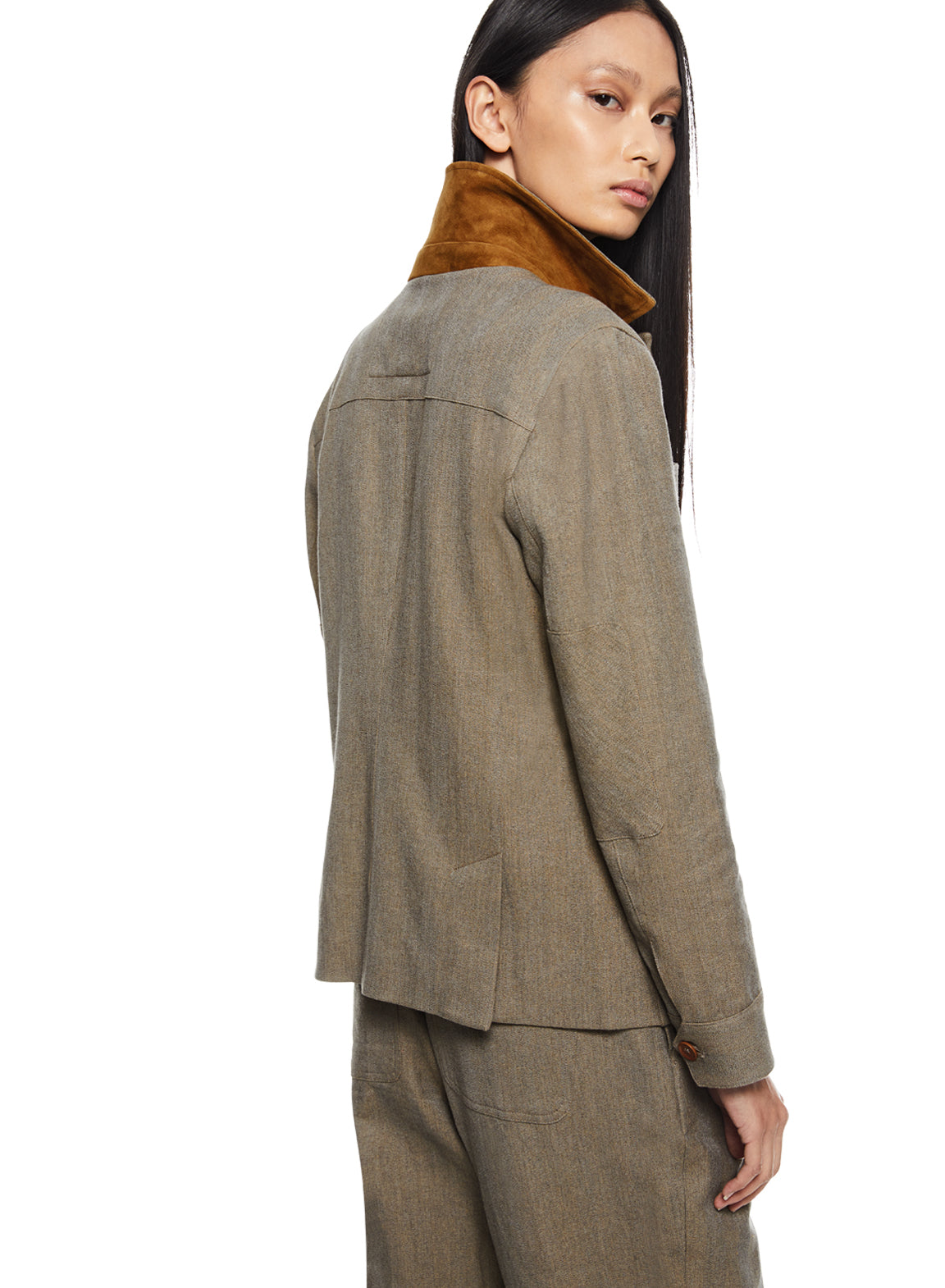Women's Patch Pocket Task Jacket in Sandstone | Women's Jackets – OTD ...